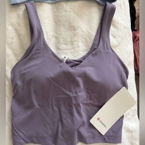 lululemon align tank size 8 purple ash